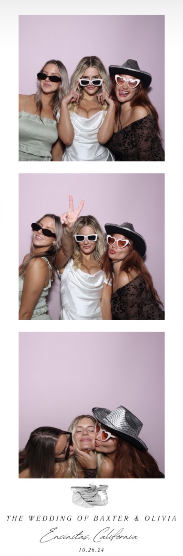 Wedding celebration photobooth